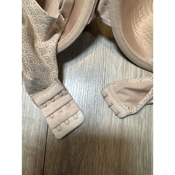 Warners Womens Lightly Lined Underwire Bra 36D Beige Pattern Adjustable Straps & - Picture 3 of 4